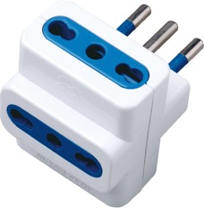 Adattatore Spina 10A 3 Bipasso 16A